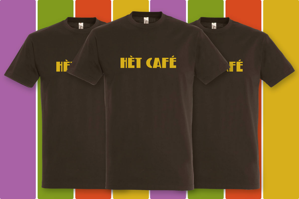 Iconisch T-shirt Hèt Café van Wervershoof (heren)